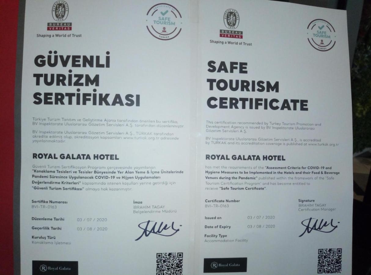 Royal Galata Hotel Stambuł Zewnętrze zdjęcie